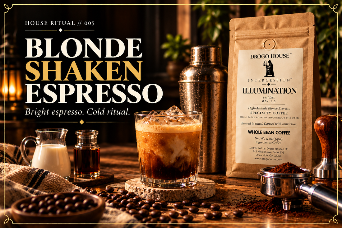 House Ritual 005 Blonde Shaken Espresso featuring Illumination Blonde Espresso
