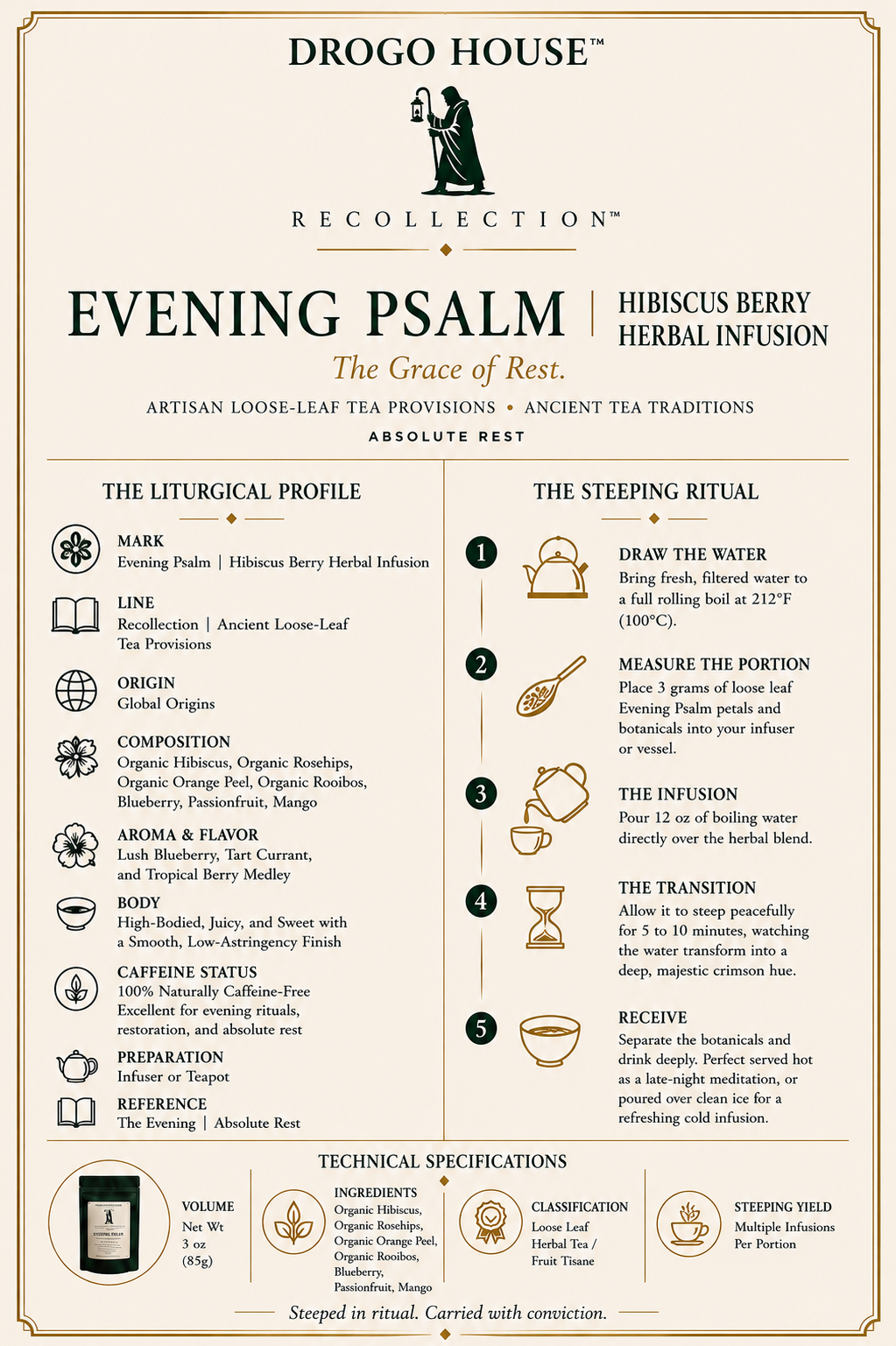 EVENING PSALM | Hibiscus Berry Herbal Infusion