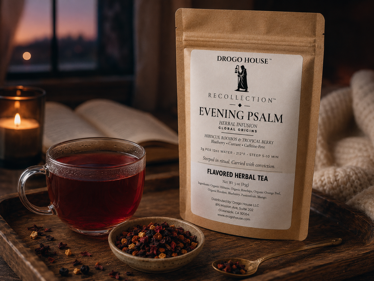 EVENING PSALM | Hibiscus Berry Herbal Infusion