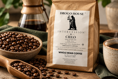 Drogo House CIELO Peru single origin specialty coffee medium roast coffee proof